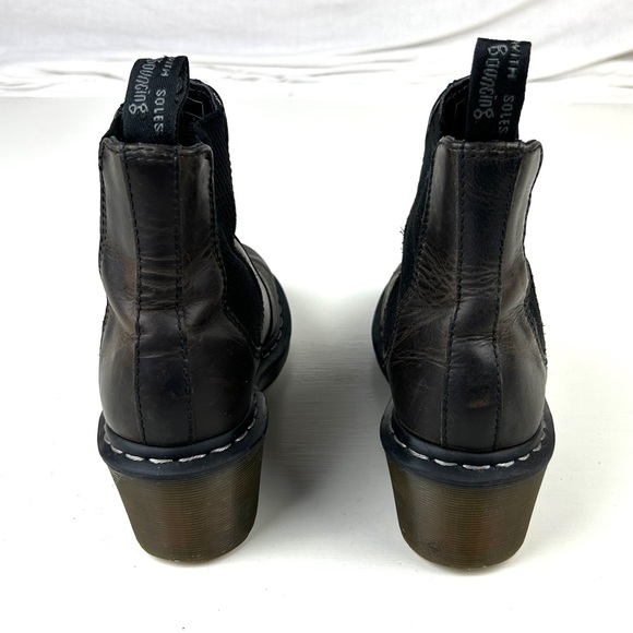 Dr. Martens Cadence Chelsea Womens 7 Dark Brown Oiled Leather Ankle Boots - Picture 4 of 6